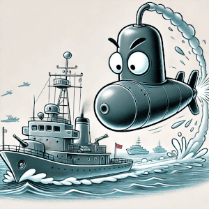  Шуточный рисунок почему корабль не тонет, а подводная лодка может всплывать и погружаться